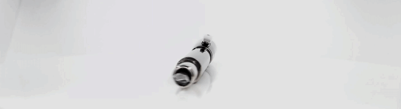 View the crystal ball floating logo fountain metal pen and its stated nib information.